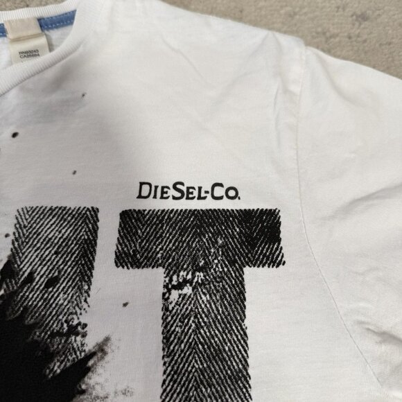 Y2K Diesel Sunglasses Light it Up T-Shirt - Picture 5 of 11